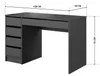 Schreibtisch Schminktisch MIA 120 cm Anthrazit 5 Schubladen Produktbild-Vorschau 4