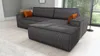 Ecksofa TOR mit Schlaffunktion. Farbe: Graphite. Produktbild-Vorschau 3
