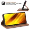 Xiaomi Poco X3 Pro Hülle, LaimTop Retro Kunstledertasche Produktbild-Vorschau 3