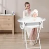 2 in 1 Faltbare Babybadewanne mit Ständer,Ergonomisches Produktbild-Vorschau 2