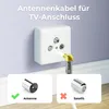 deleyCON MK-MK314, 15 m, TV plug, TV socket, Weiß Produktbild-Vorschau 4