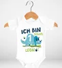 Baby Body mit Namen und Zahl 1 / 2 Geschenk zum Geburtstag Produktbild-Vorschau 2