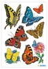 Schmucketikett Decor Schmetterlinge VE=3 Blatt Produktbild-Vorschau 3