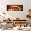 Bild auf Leinwand - Leinwandbild - Hamburger Sandwich - Produktbild-Vorschau 7