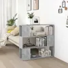 vidaXL Bücherregal Raumteiler Betongrau 100x24x94 cm - Produktbild-Vorschau 1