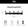 TOJ Living Wandgarderobe - 45CM - 10 Haken - Produktbild-Vorschau 4