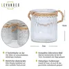 4er Set Windlicht Klar Glas H10cm Teelichthalter Tischdeko Produktbild-Vorschau 2