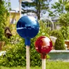Rosenkugel aus Glas, 16cm, blau Produktbild-Vorschau 2