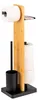Ensemble WC sur pied eluno 4-en-1, brosse WC, porte-rouleau Voir les images du produit 1