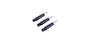 Three black fountain pen nibs with silver tips are arranged diagonally on a white background. Produktbild-Vorschau
