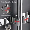 Besenhalterung Wand Halter Besen Mop Halter 5 Haken Produktbild-Vorschau 4