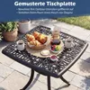 COSTWAY Gartentisch aus Aluminiumguss, wetterfester Produktbild-Vorschau 7