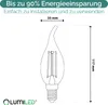 LUMILED 6er Set LED Kerzenlampe BA35 E14 Windstoß Produktbild-Vorschau 7