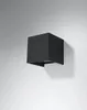 Applique LUCA noir LED IP54 1xLED 7W aluminium 10x10x10cm Voir les images du produit 19