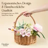 Creative Home Osterkorb Oval Weidenkorb mit Henkel Garten Produktbild-Vorschau 5