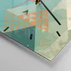 Wanduhr - Quadrat - Glasuhr - Abstraktion modern - 40x40cm Produktbild-Vorschau 5