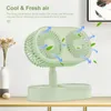 Mini USB Ventilator (grün) 135° Drehung Mini Tischlüfter Produktbild-Vorschau 2