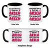 Manchmal bist du echt ein Arsch Kaffeebecher in Schwarz Produktbild-Vorschau 4