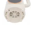The underside of a white kitchen appliance with a gold trim is shown against a white background. The appliance has a circular vent and several rubber feet. Náhled obrázku produktu