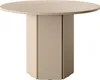 A round dining table with a hexagonal pedestal base. Náhled obrázku produktu