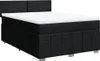 vidaXL Boxspringbett mit Matratze Schwarz 140x190 cm Stoff Produktbild-Vorschau 5