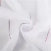 Gardinenstoff Meterware Voile Scherli-Streifen weiß rot mit Produktbild-Vorschau 6