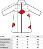 A diagram showing measurements for a child's costume, with a table of sizes and corresponding measurements. Produktbild-Vorschau