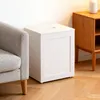 Badezimmerschrank Weiss 31x17x33cm MDF Aufbewahrungsschrank Produktbild-Vorschau 5