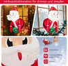 COSTWAY Gonfiabile Babbo Natale dalla finestra, 100CM LED Anteprima dell’immagine prodotto 3