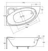BADLAND Eckbadewanne Badewanne Finezja LINKS 170x110 mit Produktbild-Vorschau 10