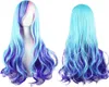 70cm Frauen Farbverlauf Farbe Long Big Wave Curly Volle Produktbild-Vorschau 1