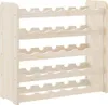 vidaXL Stojak na wino 67,5x25x60 cm lite drewno sosnowe Podgląd zdjęcia produktu 9