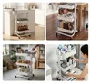 Carrello Relaxdays, 3 ripiani, carrello multiuso, per Anteprima dell’immagine prodotto 3