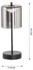 USB Tischleuchte Riva Schwarz 34,5cm Produktbild-Vorschau 15