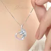 Einhorn Kette Herz-Anhänger Echtsilber Märchen Schmuck für Kinder Produktbild-Vorschau