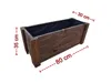 Großer Blumenkasten Pflanzkübel 80x30x35 cm – Modernes Produktbild-Vorschau 2