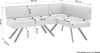 byLIVING Eckbank TORONTO, Bezug in taupe, Gestell in Produktbild-Vorschau 3