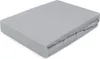 A folded grey fitted sheet is shown on a white background. Náhled obrázku produktu