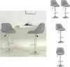 vidaXL Barhocker 2 Stk. Hellgrau Samt -  Barhocker Produktbild-Vorschau 1