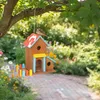 Relaxdays Vogelhaus, Holz, zum Aufhängen, HBT: 30,5 x 32,5 Produktbild-Vorschau 2