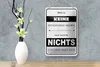 Blechschild Spruch 12x18cm Erwarte nichts von Anderen Produktbild-Vorschau 4