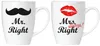 BRUBAKER Mr. Right & Mrs. Always Right Set de tasses en Voir les images du produit 2