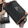 Elegante borsa a tracolla da donna in pelle nera Anteprima dell’immagine prodotto 11