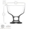 12x 285ml Destina Eisbecher aus Glas - Klein Mini Küche Produktbild-Vorschau 3