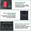 A collage of three images showcasing features of a motor protection circuit breaker. Voir les images du produit