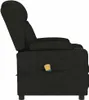 masážne kreslo vidaXL Black Fabric Náhľad obrázku produktu 4