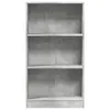 vidaXL Knihovna betonová šedá 60x24x109 cm materiál na bázi Náhled obrázku produktu 4