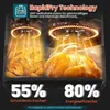 Marketing image showing the technology of an air fryer with food being cooked. Produktbild-Vorschau