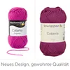 Two balls of yarn are shown side-by-side, with text below. Produktbild-Vorschau