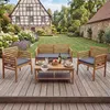 Gartengarnitur HWC-E99b, Sitzgruppe Balkon-Set Lounge-Set, Produktbild-Vorschau 1